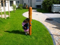 Kleine Strolche und das neue Außengelände